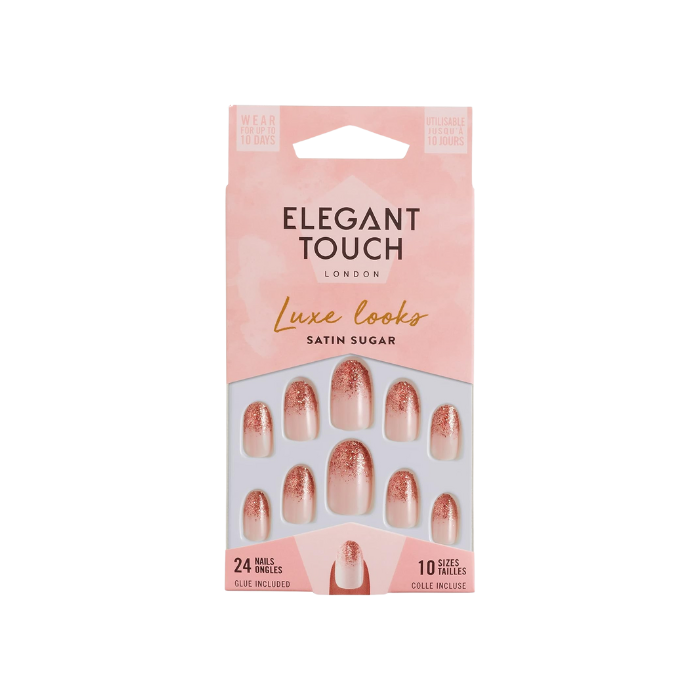 Elegant Touch Luxe Looks False Nails Satin Sugar