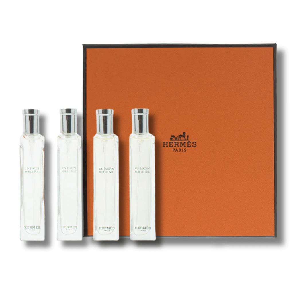 HermèsHermès The Parfums - Jardin Collection Travel Gift Set 4 Pieces Fragrance - Beauty Full Time