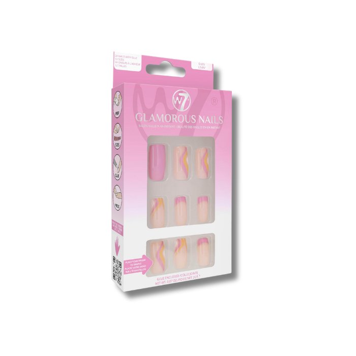 W7W7 Glamorous Nails Easy Livin' False Nails- Beauty Full Time