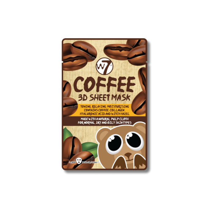 W7W7 Coffee 3D Sheet Mask Face Mask - Beauty Full Time