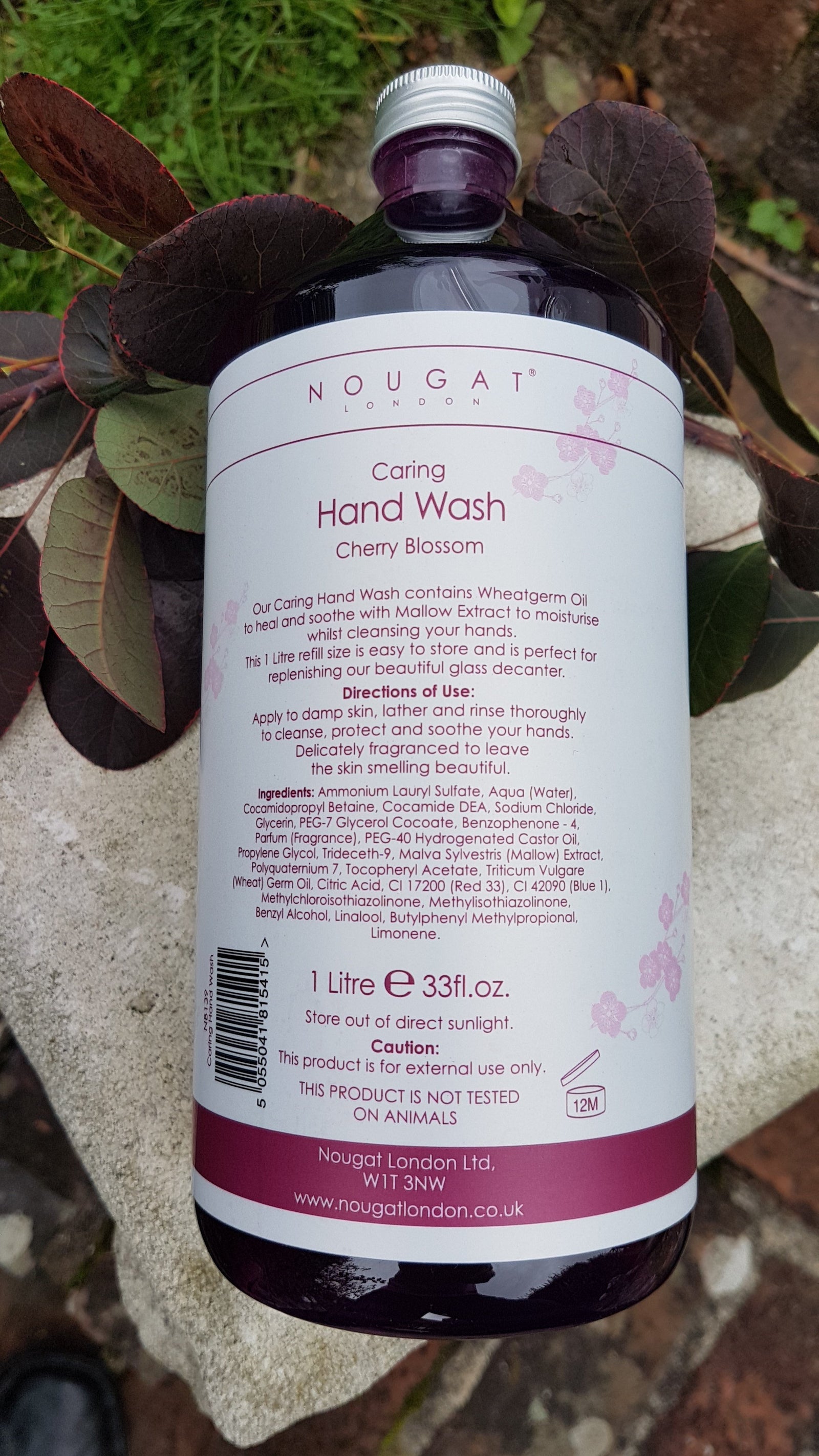 Nougat London BeautyNougat London Cherry Blossom Caring Hand Wash 1000ml Hand Wash- Beauty Full Time