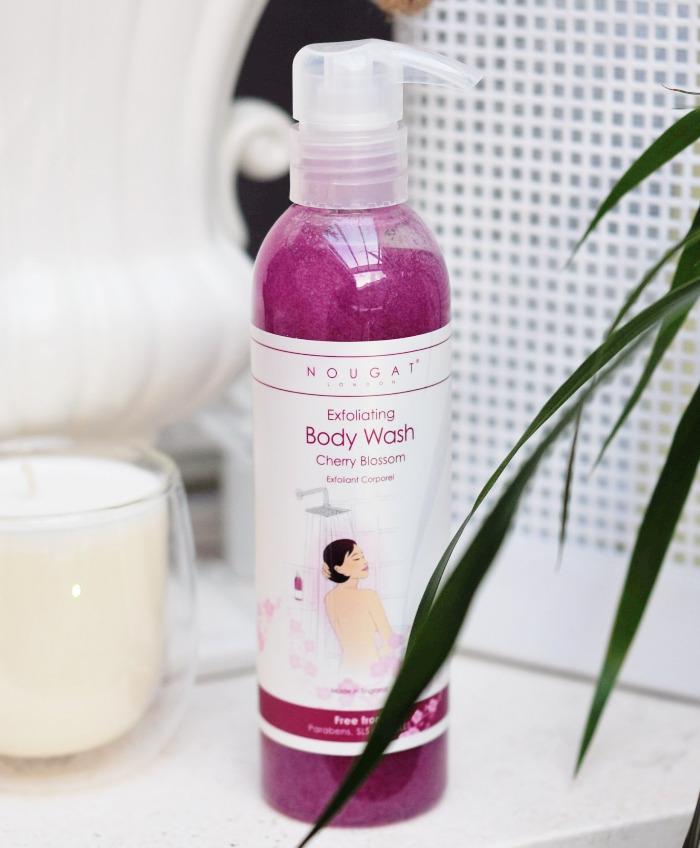 Nougat London BeautyNougat London Cherry Blossom Exfoliating Body Wash 250ml Body Exfoliator- Beauty Full Time