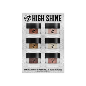 W7 High Shine Metallic Pigment Powder Set
