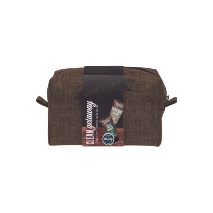 Man' StuffMan' Stuff Clean Getaway Wash Bag Gift Set Wash bag Set Mens- Beauty Full Time