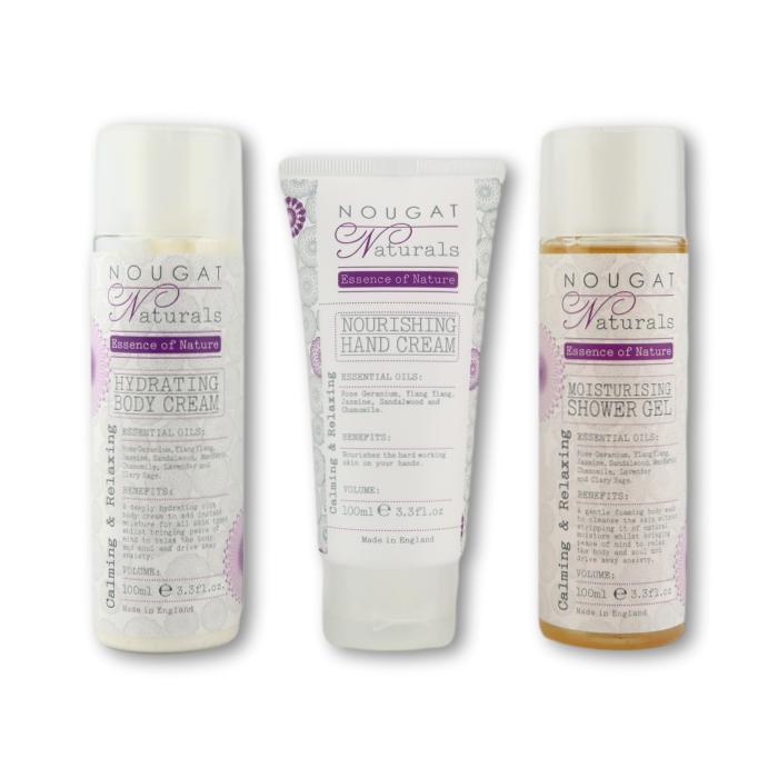 Nougat London BeautyNougat Naturals Calming and Relaxing Bath and Body Travel Set Gift Set- Beauty Full Time