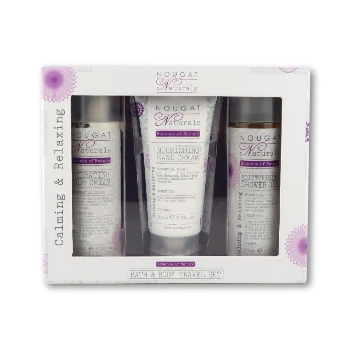 Nougat London BeautyNougat Naturals Calming and Relaxing Bath and Body Travel Set Gift Set- Beauty Full Time