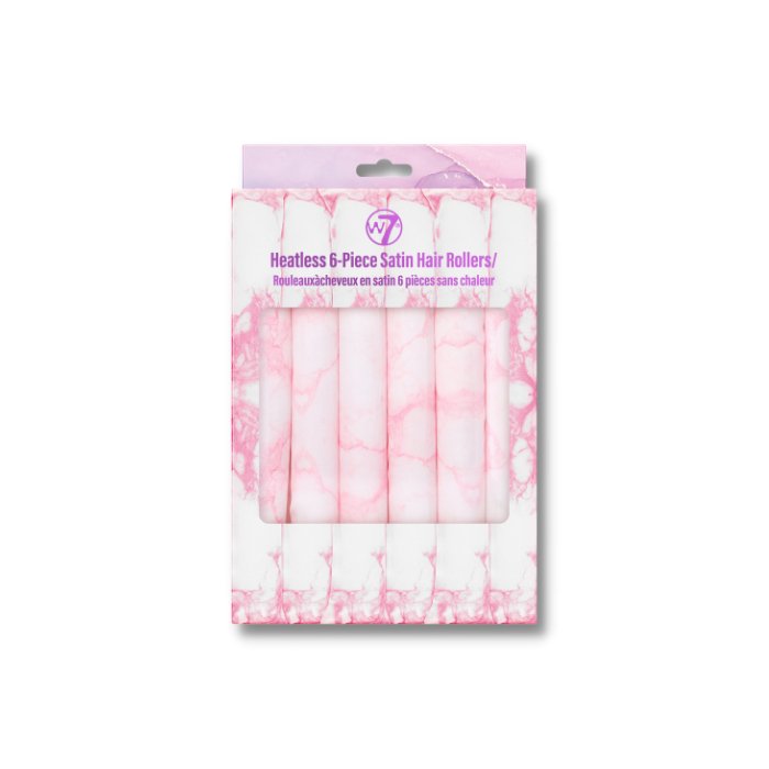 W7W7 Heatless 6-Piece Satin Hair Rollers Heatless Rollers- Beauty Full Time