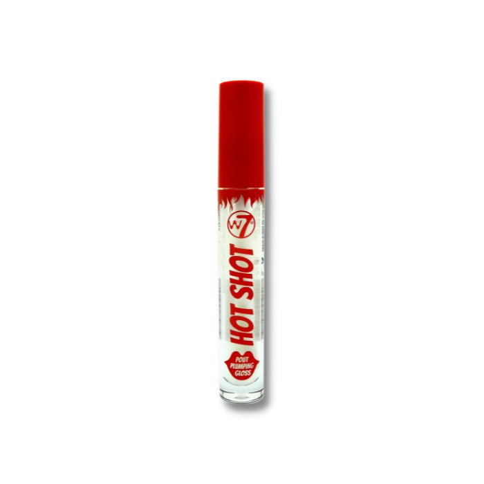 W7W7 Hot Shot Plumping Lip Gloss Clear Plumping Lip Gloss- Beauty Full Time