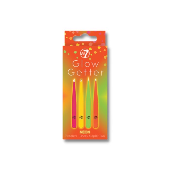 W7W7 Glow Getter Neon Tweezer Kit Tweezer Set- Beauty Full Time